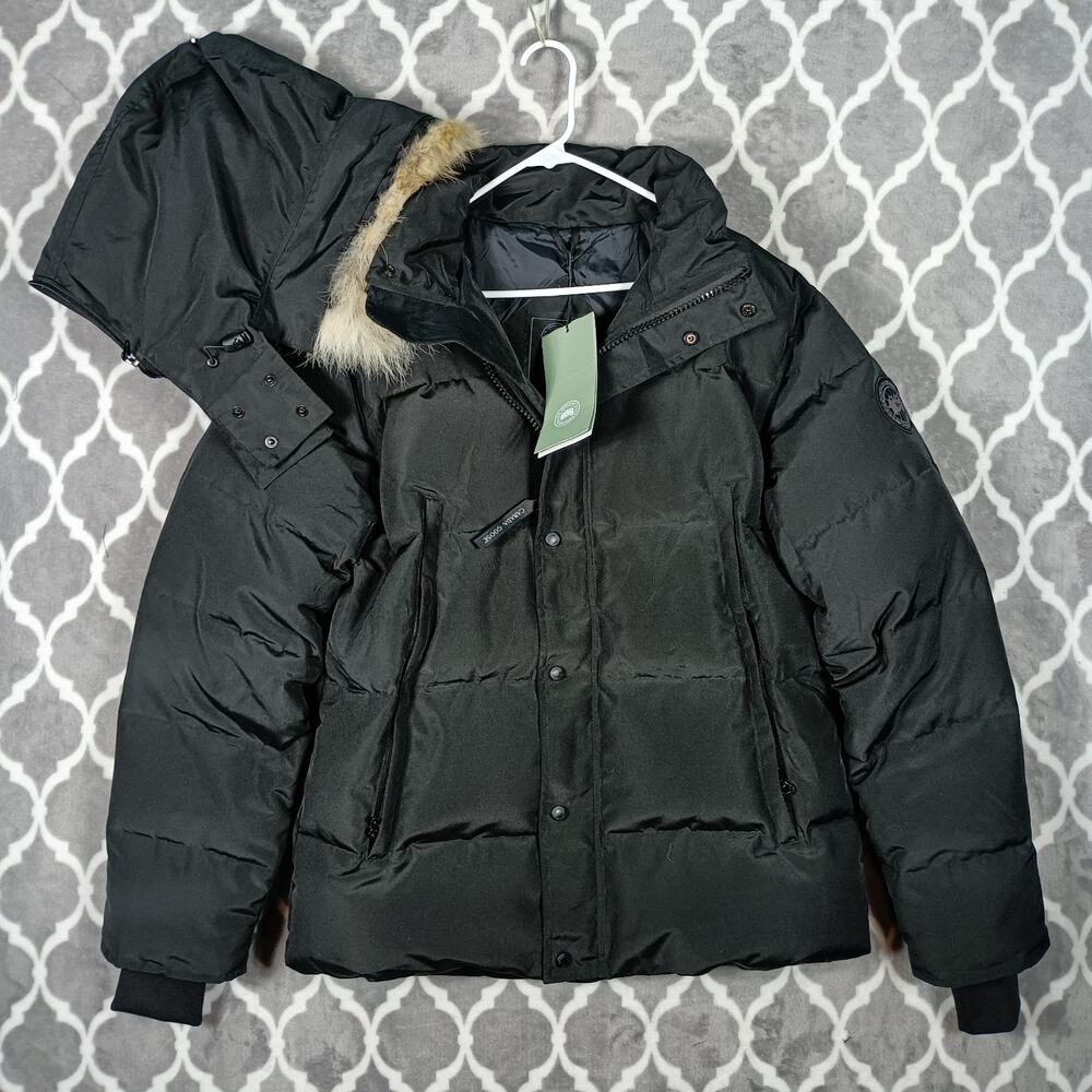 Canada Goose Women 3XL Black Down Jacket Parka Fur Trim Hood Winter Coat